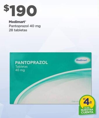 Bodega Aurrerá Medimart Pantoprazol 40 mg oferta