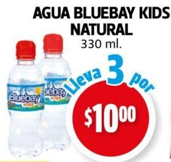 Farmacias Guadalajara AGUA BLUEBAY KIDS NATURAL 330 ml oferta
