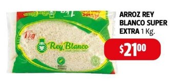 Farmacias Guadalajara ARROZ REY BLANCO SUPER EXTRA 1 Kg oferta