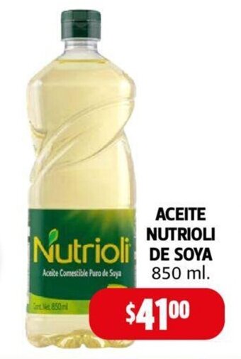 ACEITE NUTRIOLI DE SOYA 850 ml