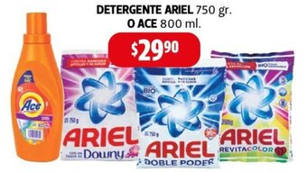 Farmacias Guadalajara DETERGENTE ARIEL 750 gr o ACE 800 ml oferta