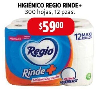 Farmacias Guadalajara HIGIÉNICO REGIO RINDE+ oferta