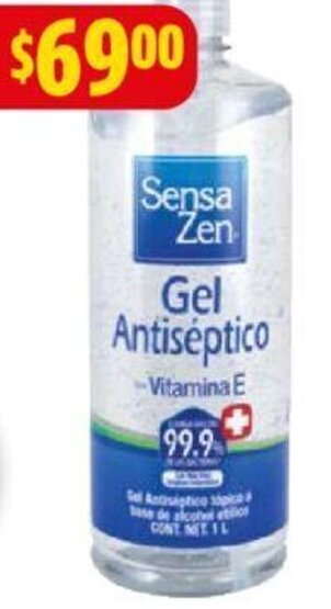 Farmacias Guadalajara GEL ANTISÉPTICO SENSA ZEN 1L oferta