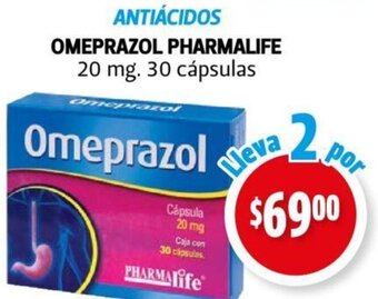 OMEPRAZOL PHARMALIFE 20 mg.