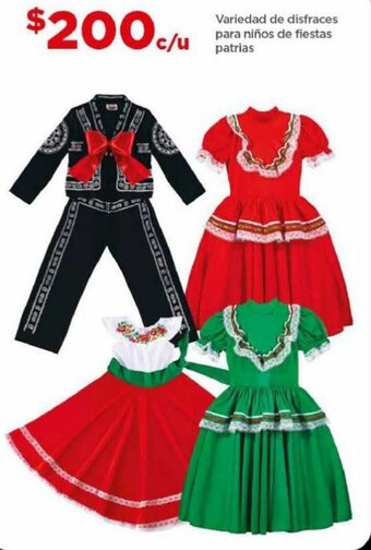 Variedad de disfraces para niños de fiestas patrias