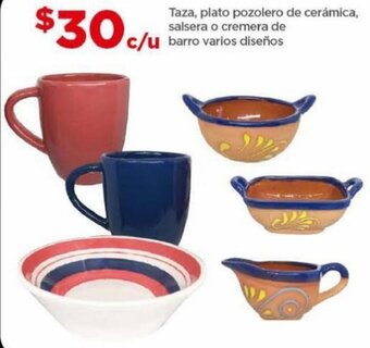 Taza, plato pozolero de cerámica