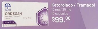 Ketorolaco / Tramadol 10mg/25mg