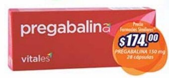 Farmacias Similares PREGABALINA 150 mg 28 cápsulas oferta