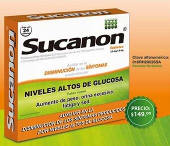 Farmacias Similares Sucanon Tabletas 24mg oferta