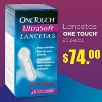 Farmacias Similares Lancetas ONE TOUCH 25 piezas oferta