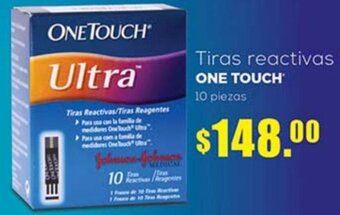 Farmacias Similares Tiras reactivas ONE TOUCH 10 piezas oferta