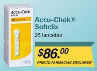 Farmacias Similares Accu-Chek Softclix 25 lancetas oferta