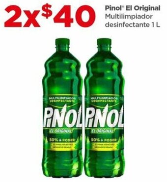 Bodega Aurrerá Pinol El Original Multilimpiador desinfectante 1 L oferta