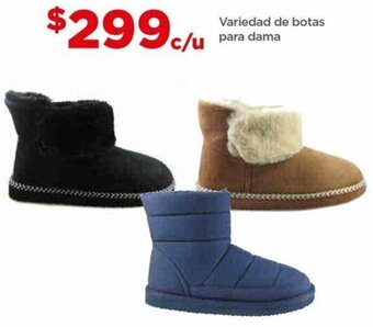 Variedad de botas para dama