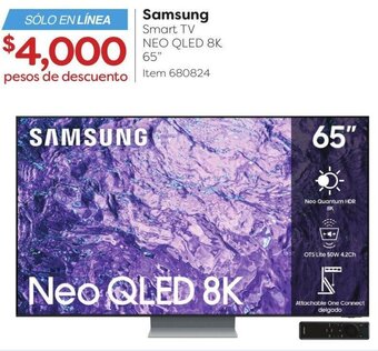Costco Samsung Smart TV NEO QLED 8K 65" oferta