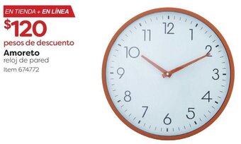 Costco Amoreto reloj de pared oferta