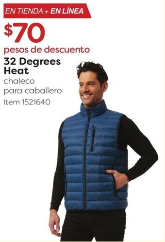 Costco 32 Degrees Heat chaleco para caballero oferta