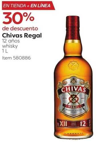 Costco Chivas Regal 12 años whisky 1L oferta