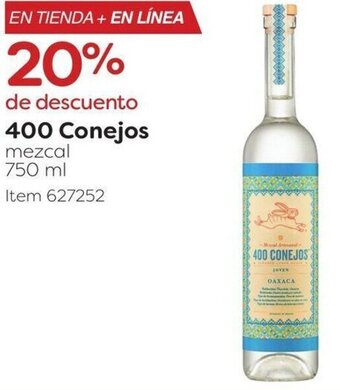400 Conejos mezcal 750 ml