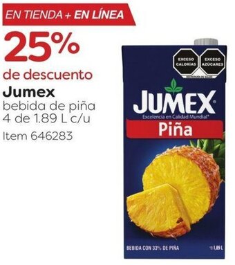 Costco Jumex bebida de piña 4 de 1.89 Lc/u oferta