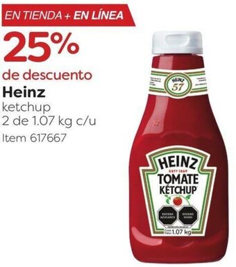Heinz ketchup 2 de 1.07 kg c/u