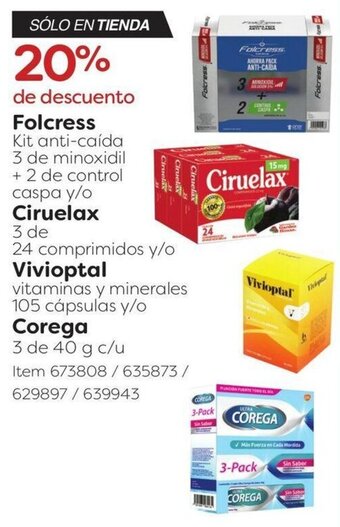 Folcress Kit anti-caída 3 de minoxidil + 2 de control caspa y/o