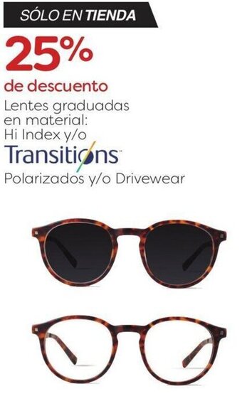 Costco Lentes graduadas Transitions oferta