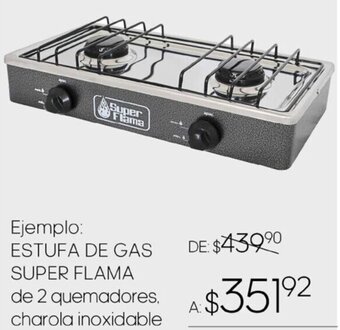 Woolworth ESTUFA DE GAS SUPER FLAMA oferta