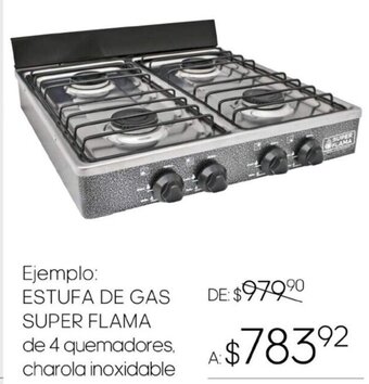 Woolworth ESTUFA DE GAS SUPER FLAMA oferta
