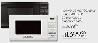 Woolworth BLACK+DECKER HORNO DE MICROONDAS BLACK+DECKER 0.7 pies cúbicos oferta