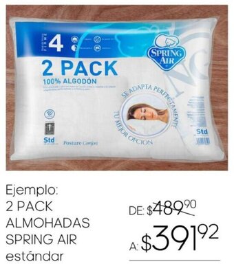 ALMOHADAS SPRING AIR 2 PACK