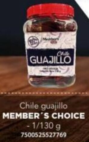 City Club Chile guajillo MEMBER'S CHOICE 1/130g oferta