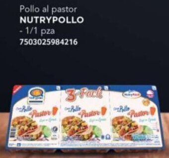 City Club Pollo al pastor NUTRYPOLLO 1 pza oferta