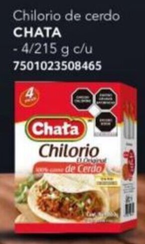 City Club Chilorio de cerdo CHATA 215g oferta