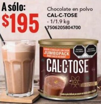 City Club Chocolate en polvo CAL-C-TOSE 1.9kg oferta