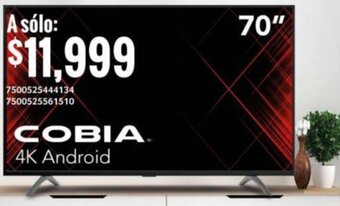 City Club COBIA 4K Android 70" oferta