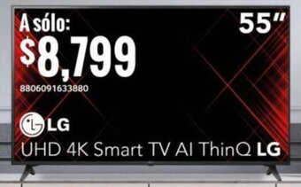 City Club LG UHD 4K Smart TV Al ThinQ LG 55" oferta