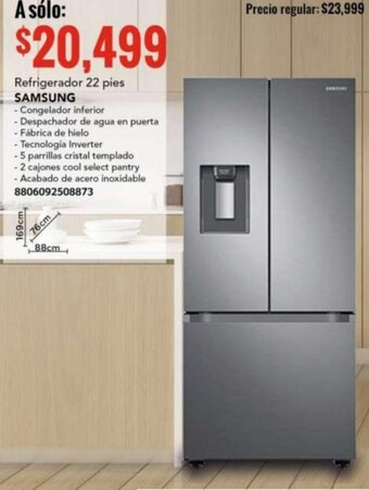 City Club SAMSUNG Refrigerador 22 pies oferta