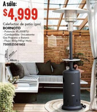 BORNOTO Calefactor de patio gas