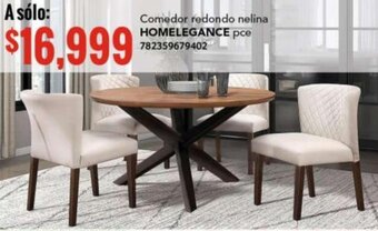 City Club BORNOTO Comedor redondo nelina HOMELEGANCE pce oferta