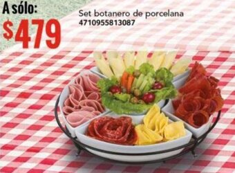 Set botanero de porcelana