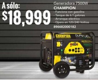 City Club CHAMPION Generadora 7500W oferta
