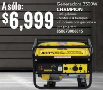 City Club CHAMPION Generadora 7500W oferta