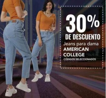 City Club AMERICAN COLLEGE Jeans para dama oferta