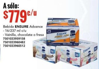 City Club ENSURE Advance Bebida 237 ml c/u oferta