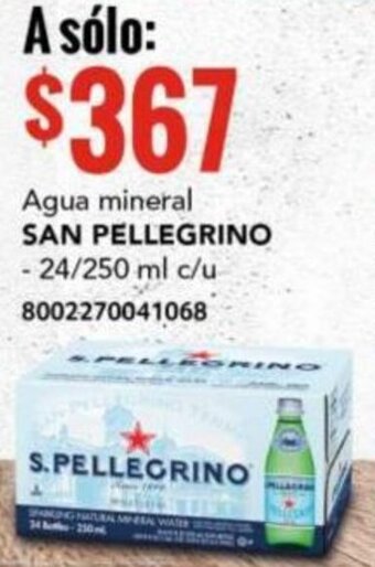 City Club SAN PELLEGRINO Agua mineral 250ml oferta