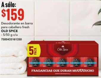 City Club OLD SPICE Desodorante en barra para caballero fresh 5/50g oferta