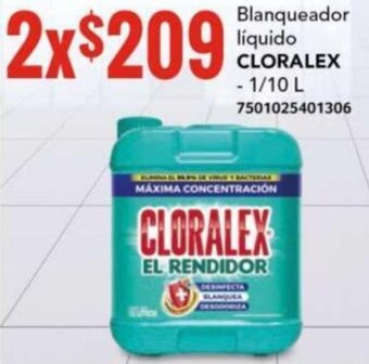 City Club CLORALEX Blanqueador líquido 1/10L oferta