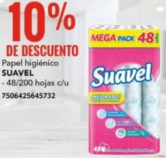 City Club SUAVEL Papel higiénico 48/200hojas oferta