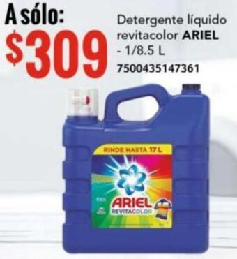 City Club ARIEL Detergente líquido revitacolor 1/8.5L oferta